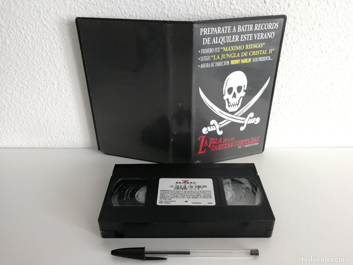 Cine: VHS ORIGINAL - LA ISLA DE LAS CABEZAS CORTADAS - CINTA PROMOCIONAL TCR - GEENA DAVIS - RENNY HARLIN