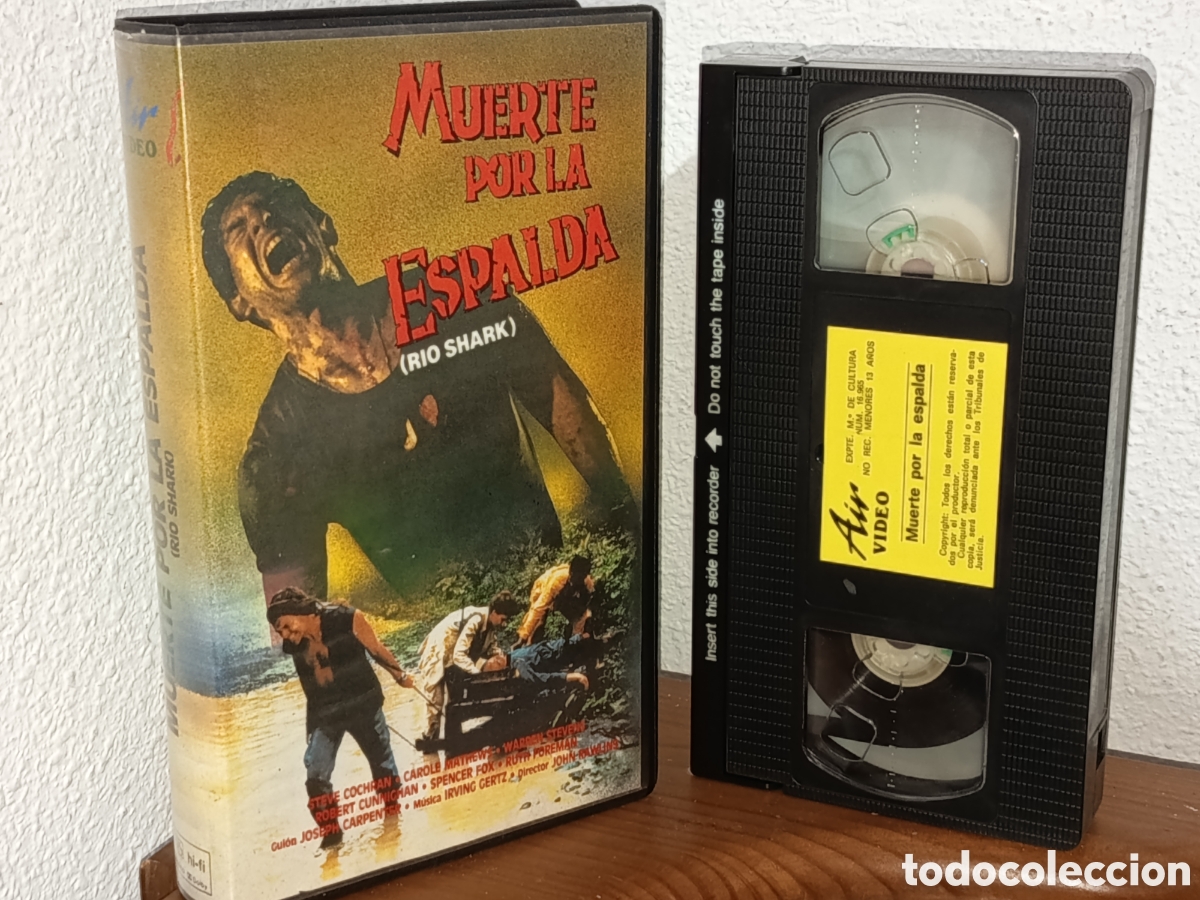 Cine: Muerte por la espalda. Pel&iacute;cula VHS