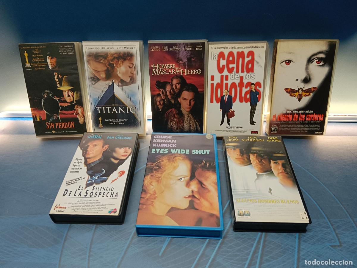 Cine: Lote 8 cintas VHS, a&ntilde;os 90, observa los t&iacute;tulos