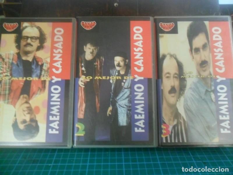 Cine: 572- Lote 3 VHS: Lo mejor de Faemino y Cansado vol 1 - 2 - 3 Canal C&oacute;mico 1.996