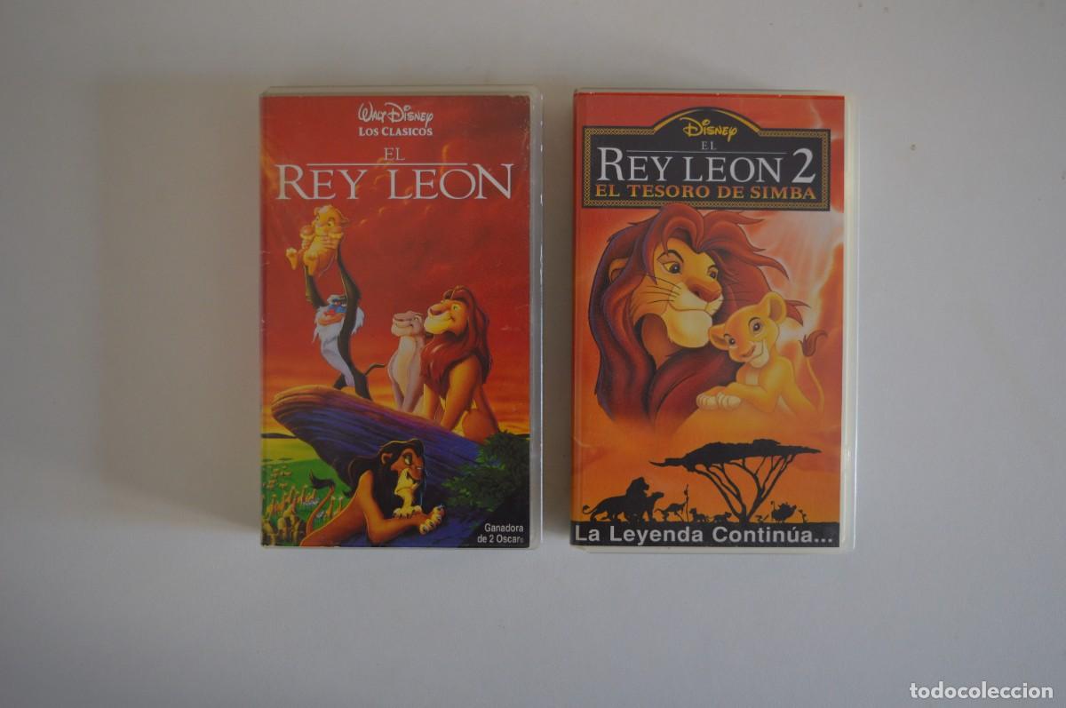 Cine: V&Iacute;DEO VHS CINE PEL&Iacute;CULAS WALT DISNEY EL REY LE&Oacute;N I + II EL TESORO DE SIMBA LA LEYENDA CONTIN&Uacute;A