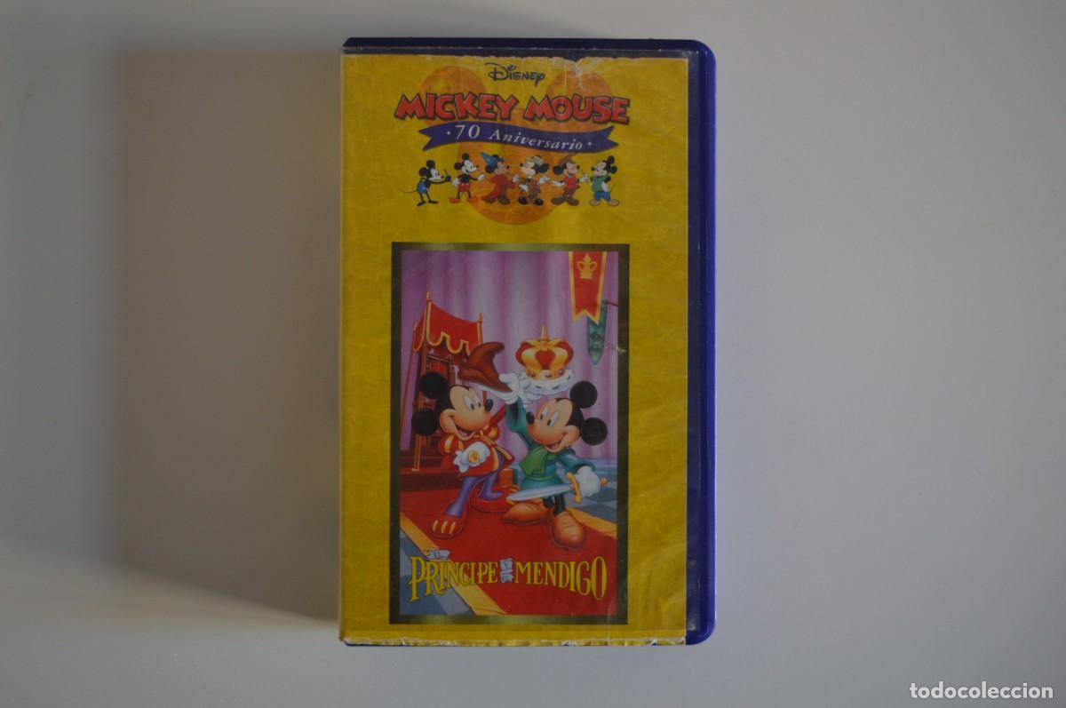 Cine: V&Iacute;DEO VHS CINE EL PR&Iacute;NCIPE Y EL MENDIGO WALT DISNEY MICKEY MOUSE 70 ANIVERSARIO CUENTO ANIMACI&Oacute;N