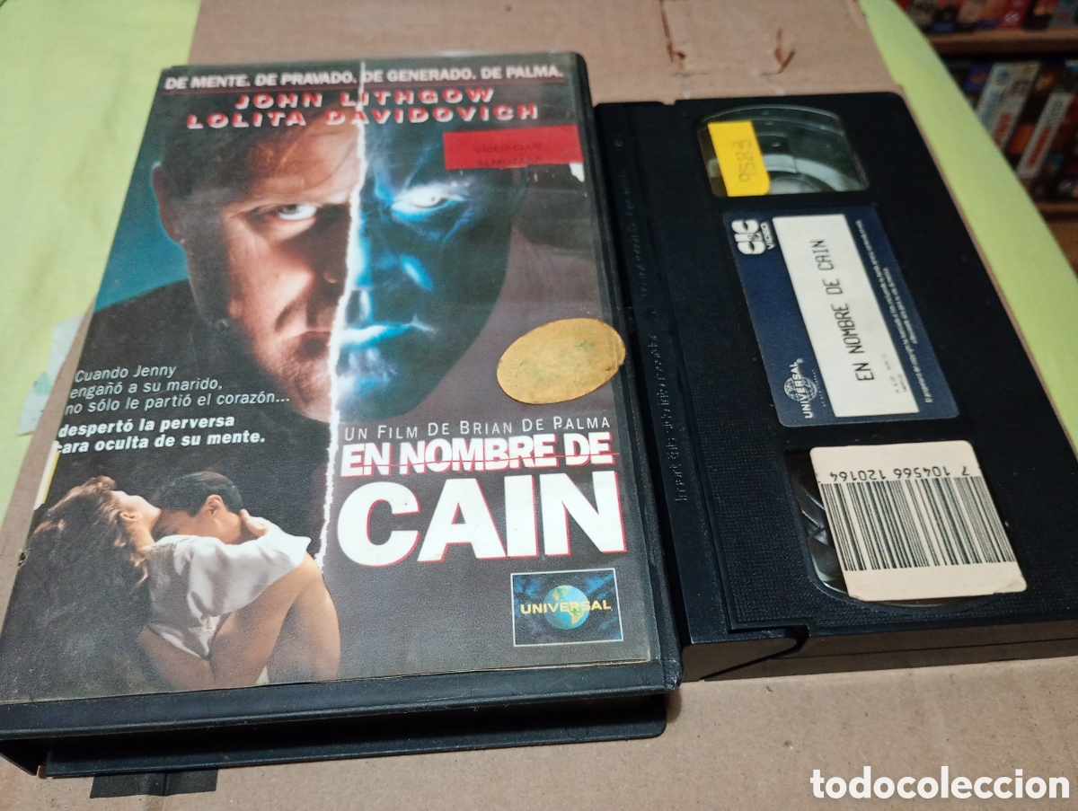 Cine: En nombre de Ca&iacute;n vhs Brian De Palma caja grande