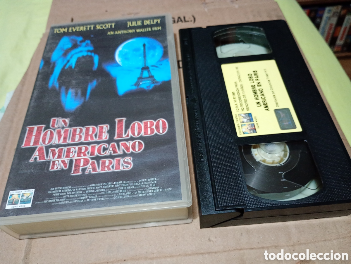 Cine: Un hombre lobo americano en Paris vhs