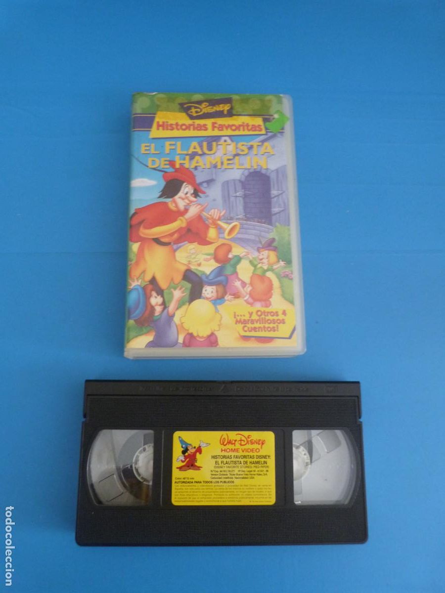 Cine: PELICULA VHS HISTORIAS FAVORITAS EL FLAUTISTA DE HAMELIN A&Ntilde;O 1995