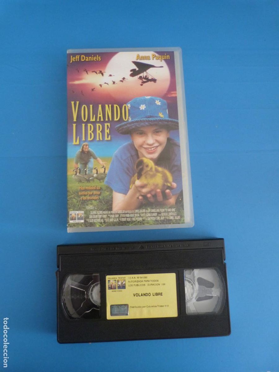 Cine: PELICULA VHS VOLANDO LIBRE JEFF DANIELS ANNA PAQUIN A&Ntilde;O 1997