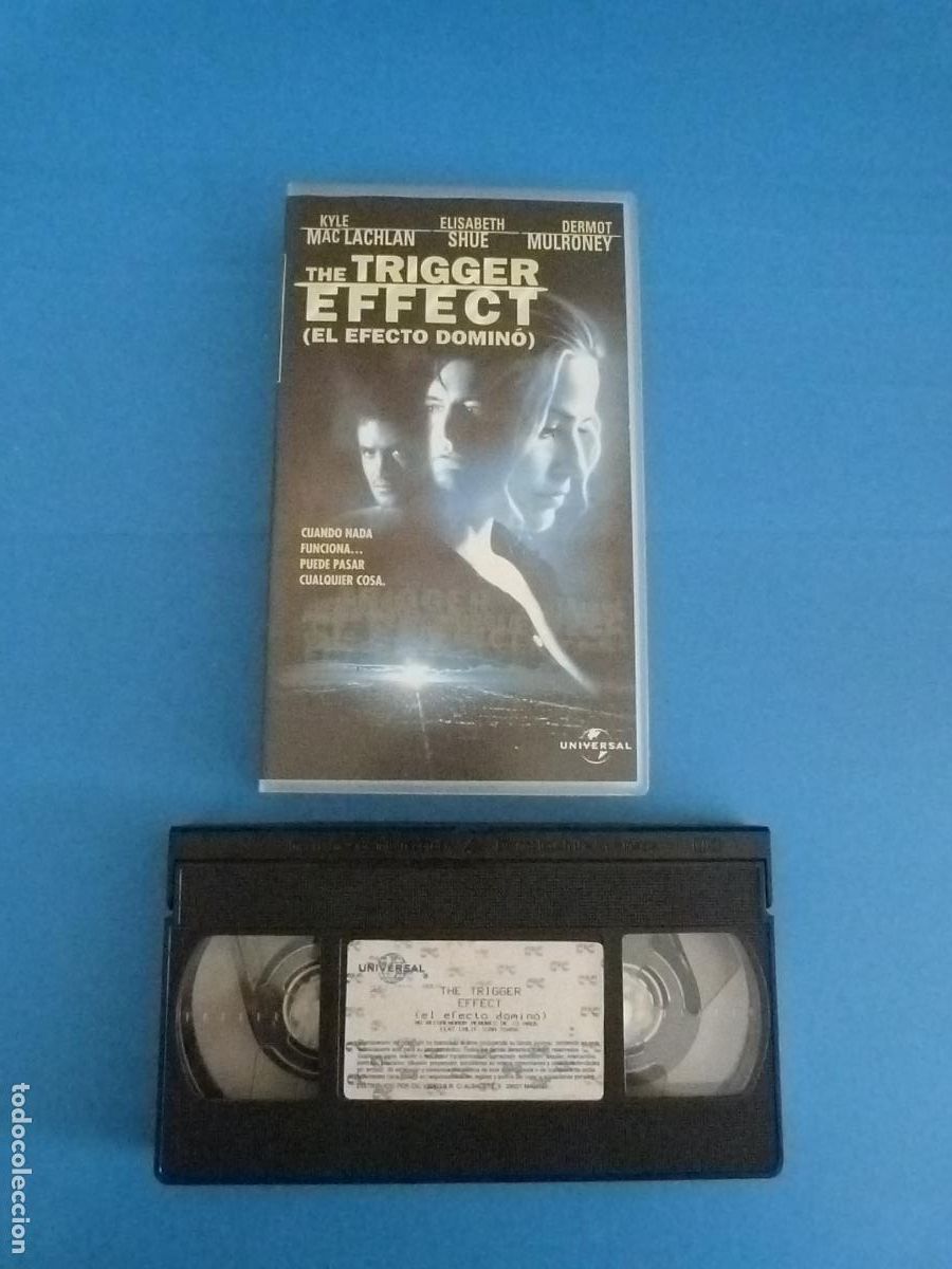 Cine: PELICULA VHS EL EFECTO DOMINO THE TRIGGER EFFECT KILE MAC LACHLAN A&Ntilde;O 1998