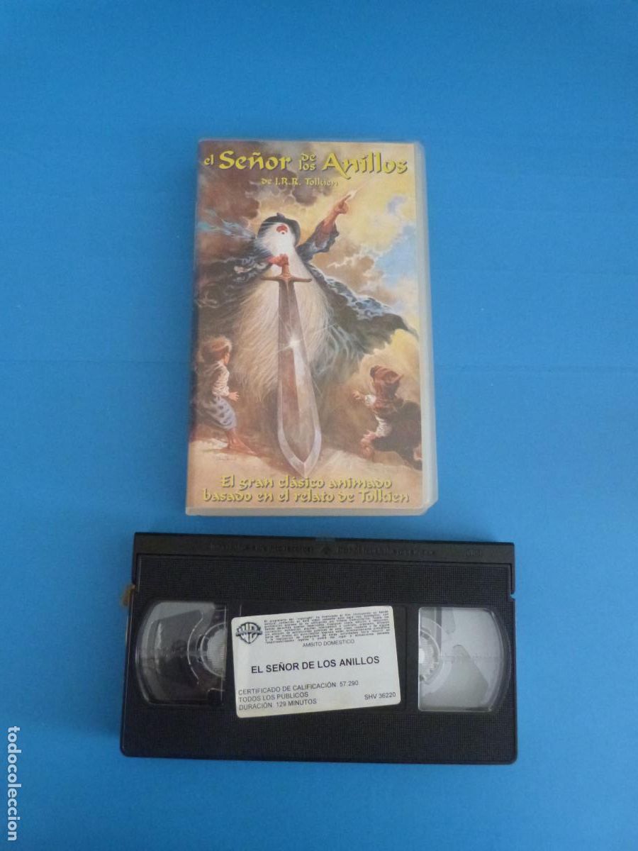Cine: PELICULA VHS EL SE&Ntilde;OR DE LOS ANILLOS DIBUJO A&Ntilde;O 1998