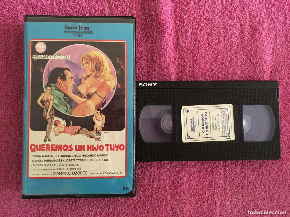 Cine: QUEREMOS UN HIJO TUYO (1981) VHS FERNANDO ESTESO SILVIA AGUILAR