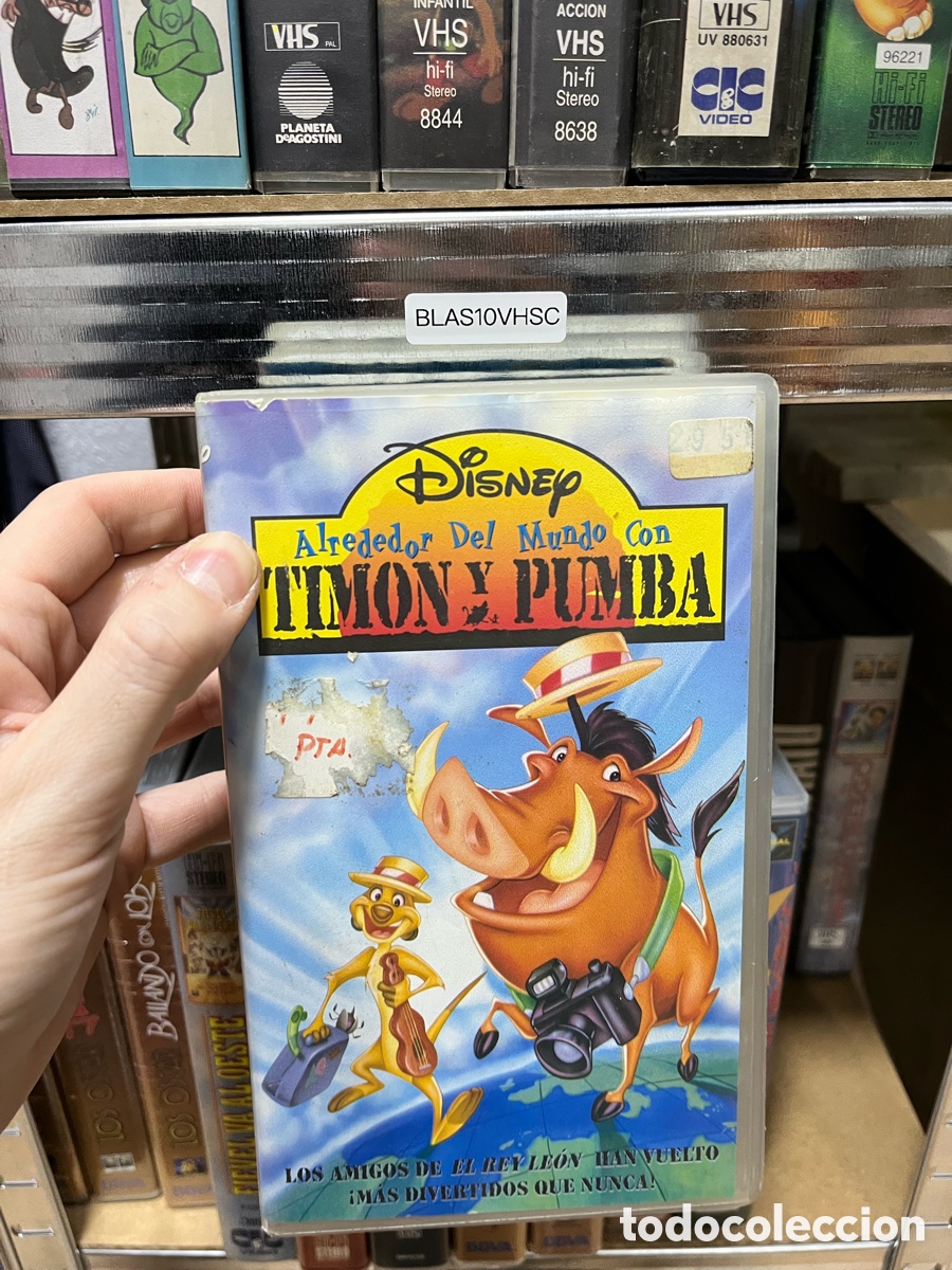 Cine: BLAS10VHSC VHS DisnEy Alrededor Del Mundo Con Tim&oacute;n y PUMBA