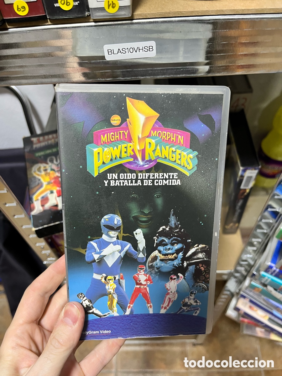 Cine: BLAS10VHSB MIGHTY MORPH N PONER RANGENS UN OIDO DIFERENTE Y BATALLA DE COMIDA VHS