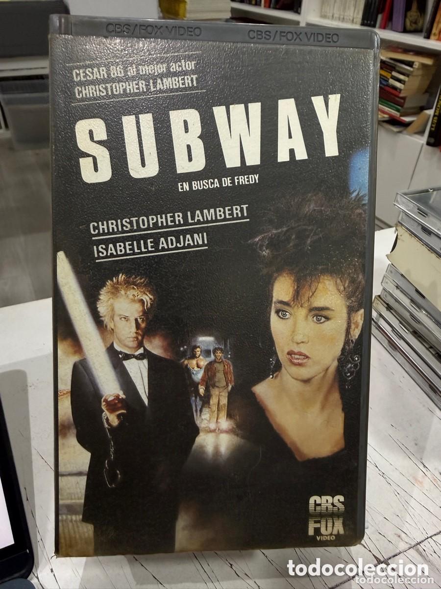 Cine: Subway (En busca de Fredy) (VHS) Christopher Lambert, Isabelle Adjani
