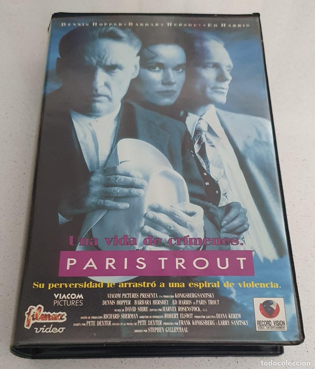 Cine: Pel&iacute;cula Vhs. Paris Trout. Ed Harris, Dennis Hopper, Barbara Hersey. Record Vision 1992 videoclub