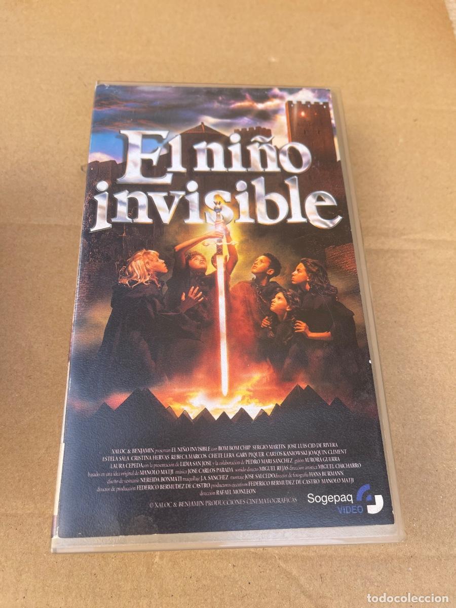 Cine: EL NI&Ntilde;O INVISIBLE - Bom Bom Chip, Sergio Mart&iacute;n, Estela Sala - (1995) - VHS RARA