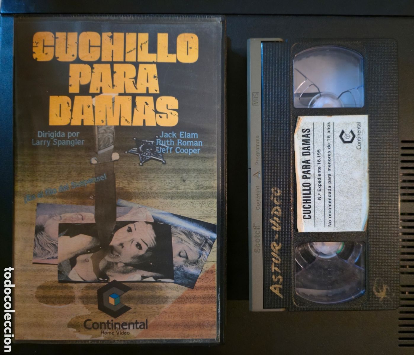 Cine: CUCHILLO PARA DAMAS - JACK ELAM / RUTH ROMAN / JEFF COOPER - GIALLO / WESTERNS
