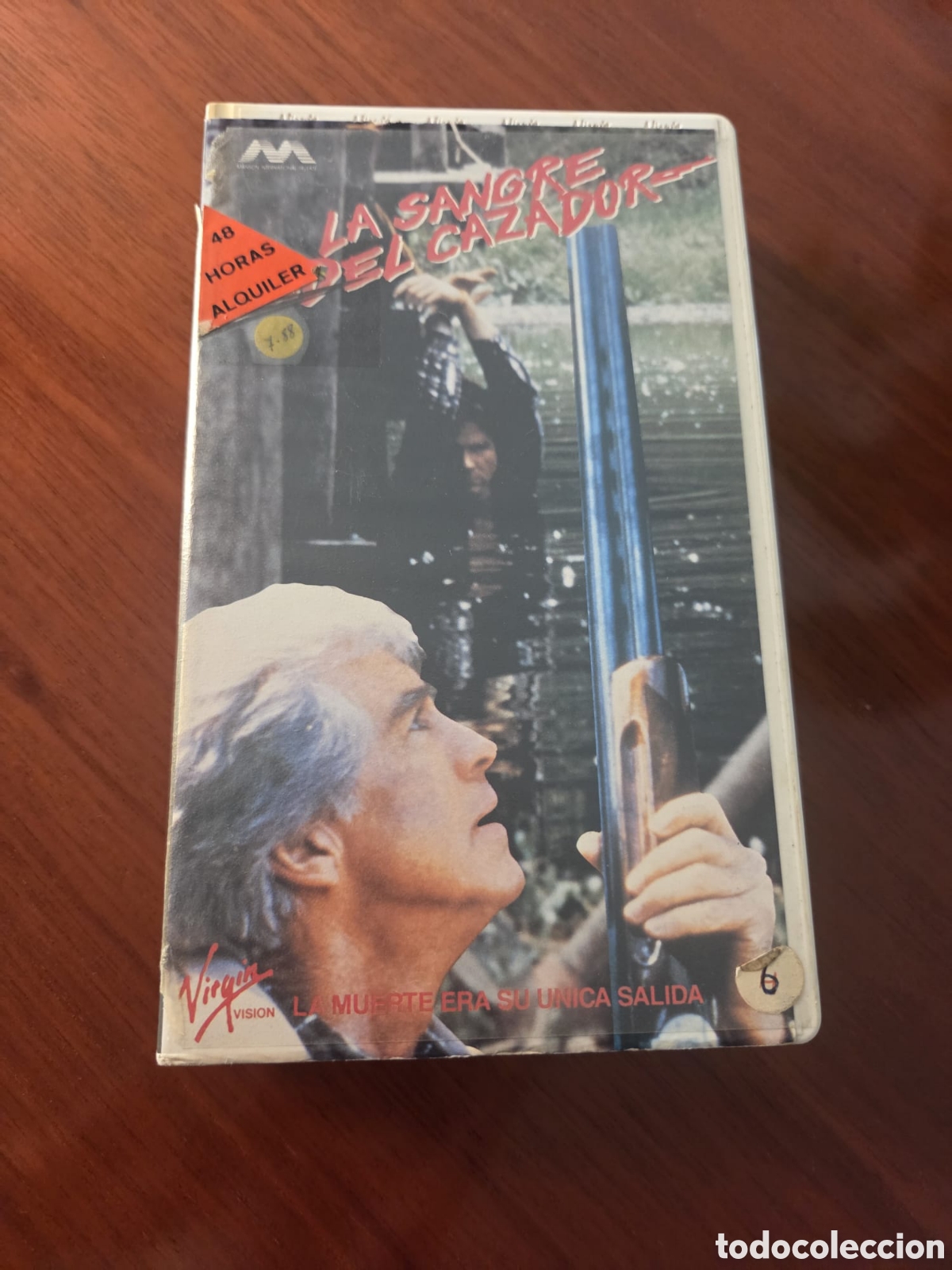 Cine: VHS Original Videoclub &ldquo;La Sangre del Cazador&rdquo; (Hunter's Blood, 1986) &ndash; Edici&oacute;n Alquiler Virgin Visi