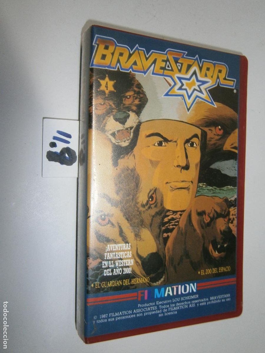 Cine: ANTIGUA PELICULA BRAVESTARR - ANIMACI&Oacute;N - FILMATION - (1987) - VHS - NUEVA PRECINTADA