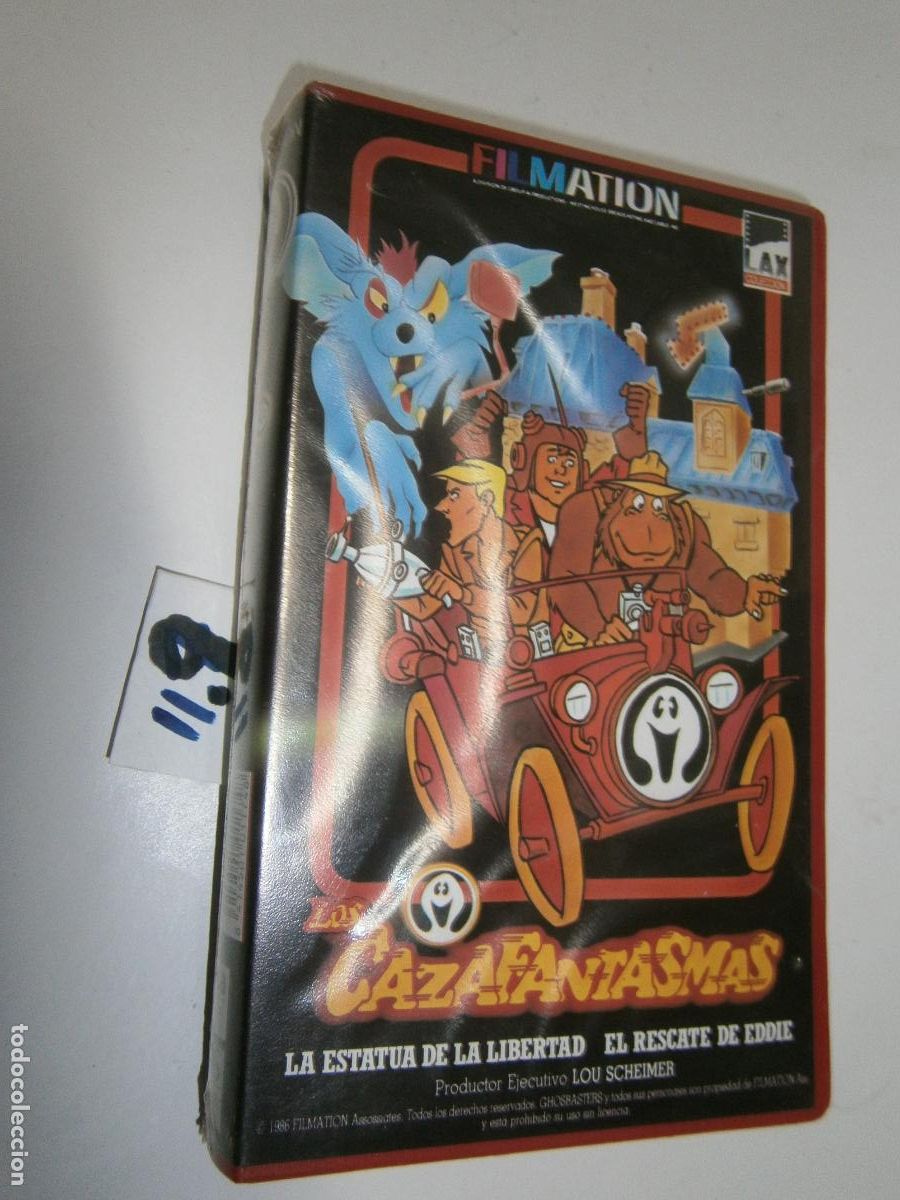 Cine: ANTIGUA PELICULA LOS CAZAFANTASMAS- ANIMACI&Oacute;N - FILMATION - (1986) - VHS - NUEVA PRECINTADA