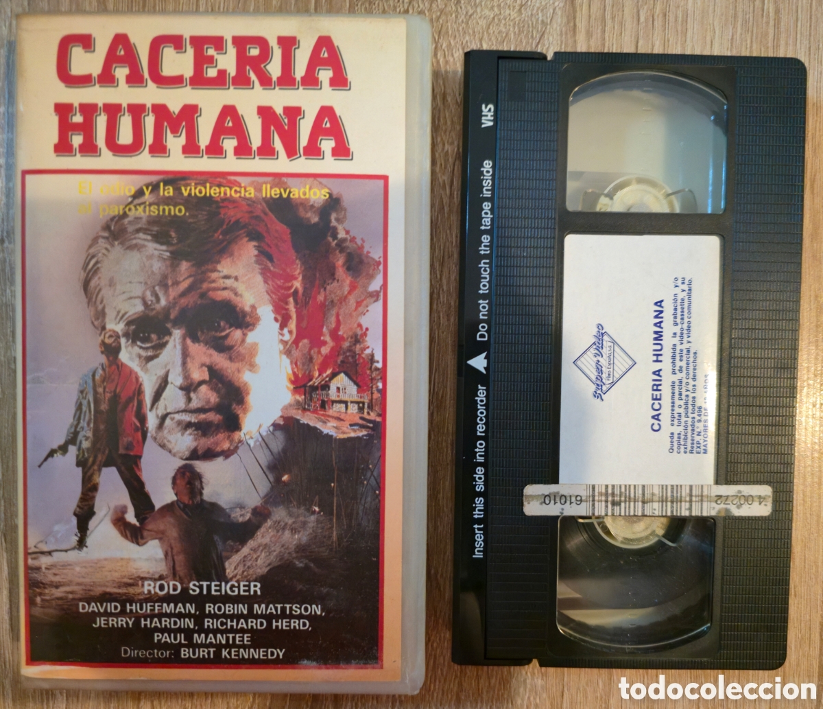 Cine: CACERIA HUMANA - ROD STEIGER / DAVID HUFFMAN