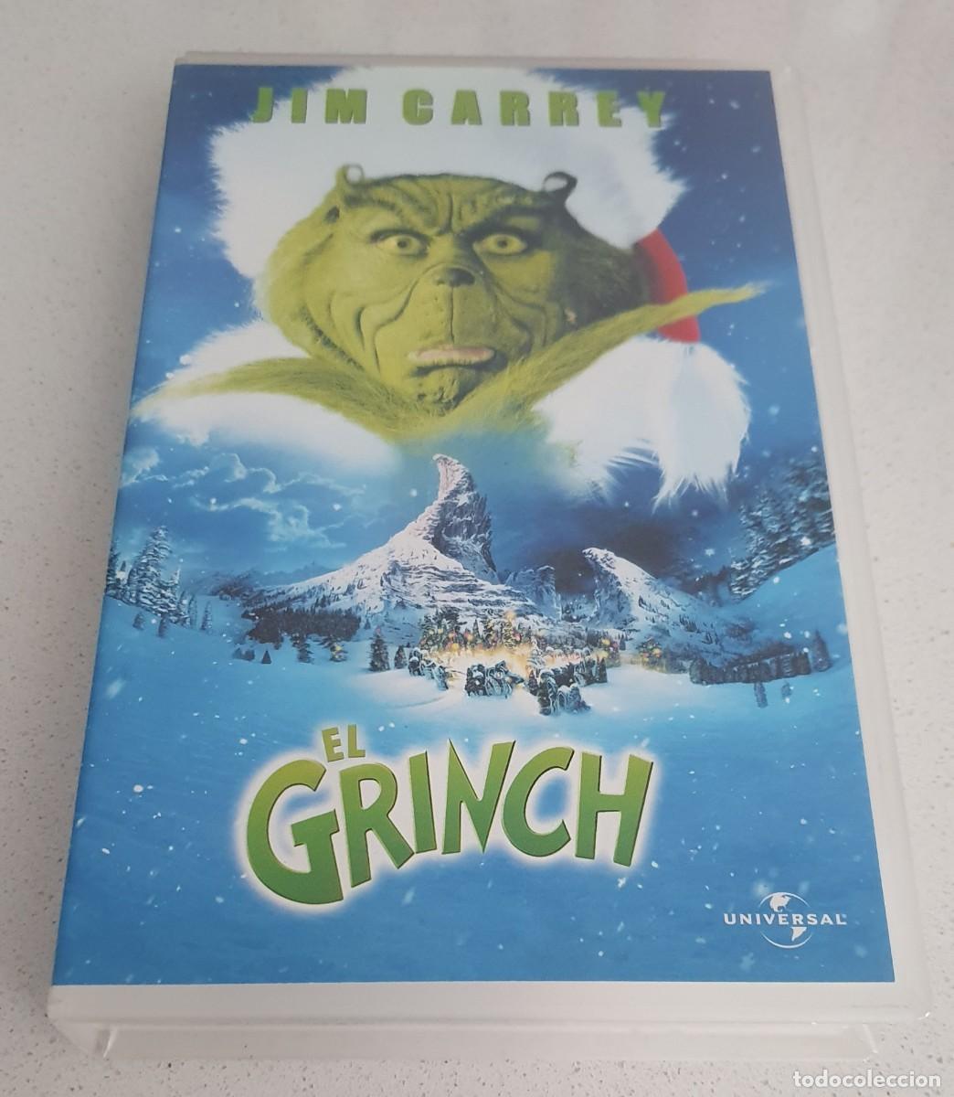 Cine: Pel&iacute;cula Vhs El Grinch. Jim Carrey, Ron Howard. Universal 2001. Videoclub alquiler.