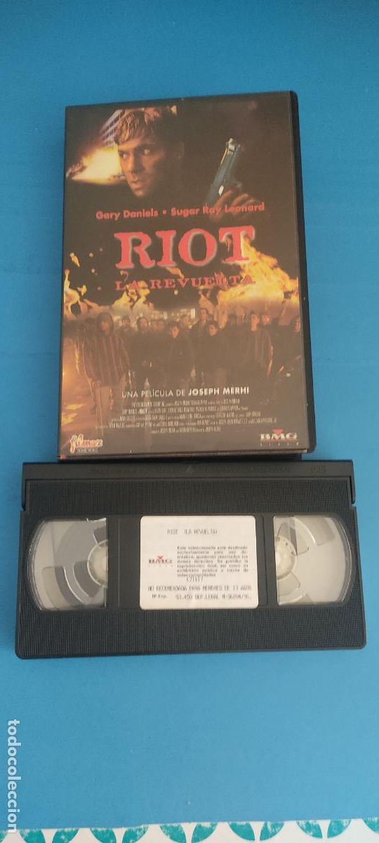 Cine: PELICULA VHS RIOT LA REVUELTA SUGAR RAY LEONARD A&Ntilde;O 1996