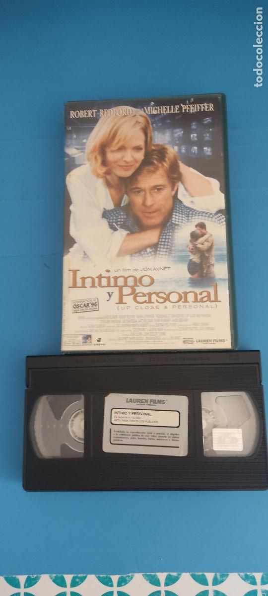 Cine: PELICULA VHS INTIMO Y PERSONAL ROBERT REDFORD MICHELLE PFEIFFER A&Ntilde;O 1997