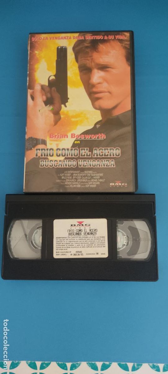 Cine: PELICULA VHS FRIO COMO EL ACERO BUSCANDO VENGANZA BRIAN BOSWORTH A&Ntilde;O 1995