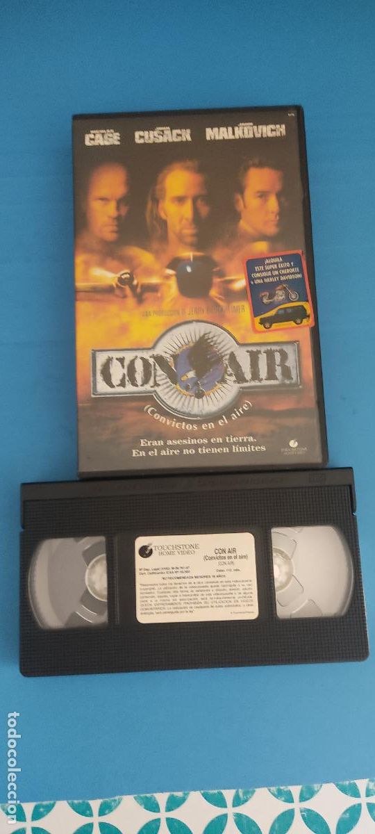 Cine: PELICULA VHS CONVICTOS EN EL AIRE NICOLAS CAGE A&Ntilde;O 1997