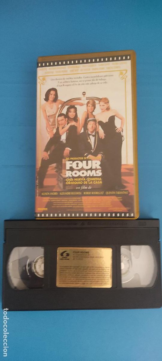 Cine: PELICULA VHS FOUR ROOMS ANTONIO BANDERAS A&Ntilde;O 1997