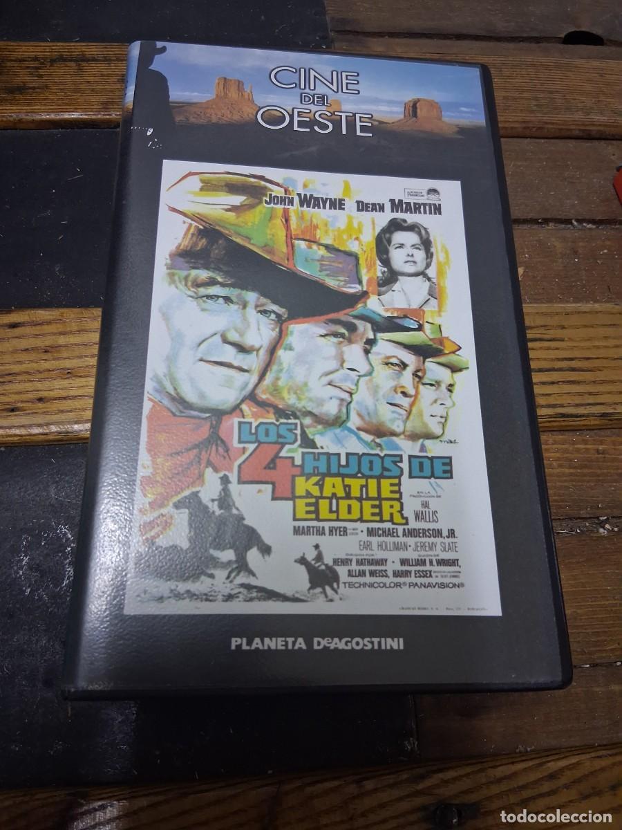 Cine: Vhs cinta de video CINE DEL OESTE LOS 4 HIJOS DE KATIE ELDER JOHN WAYNE DEAN MARTIN Hal Wallis