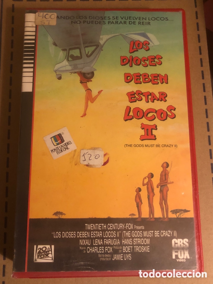 Cine: VHS V&Iacute;DEO CLUB LOS DIOSES DEBEN DE ESTAR LOCOS 2