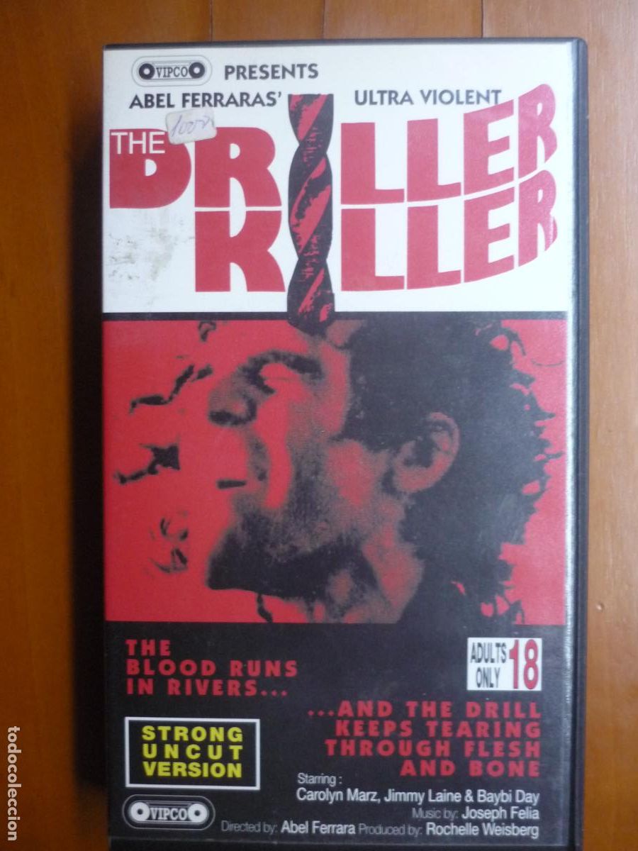 Cine: driller killer el asesino del taladro- pelicula original vhs ingles - abel ferrara