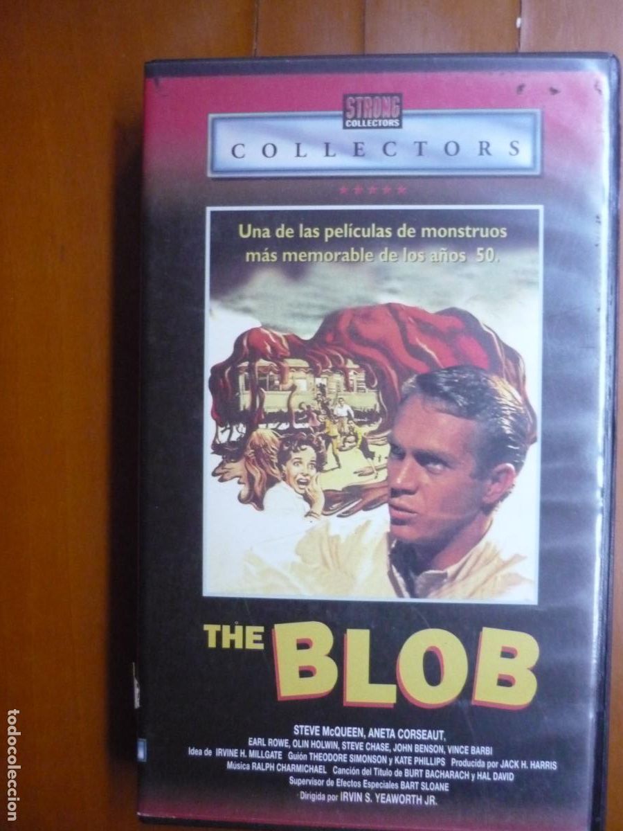 Cine: the blob - pelicula original vhs - steva mcqueen - manga fims