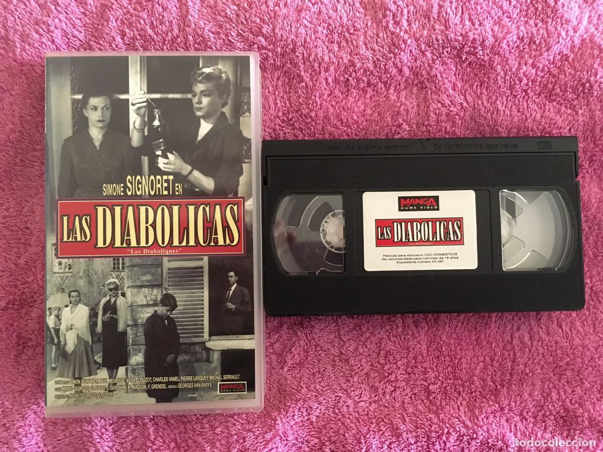 Cine: LAS DIAB&Oacute;LICAS (1955) VHS MANGA SUSPENSE SIMONE SIGNORET
