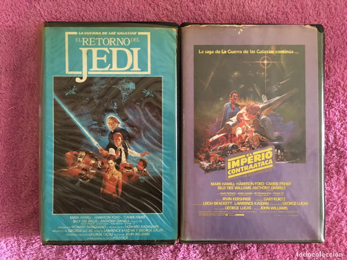 Cine: EL IMPERIO CONTRAATACA + EL RETORNO DEL JEDI (1980 + 1983) VHS 1&ordf; EDICI&Oacute;N PIRATA