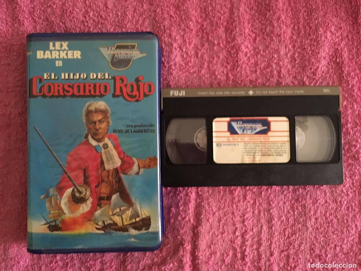 Cine: EL HIJO DEL CORSARIO ROJO (1959) VHS UNIVERSAL PIRATAS LEX BARKER SYLVIA LOPEZ