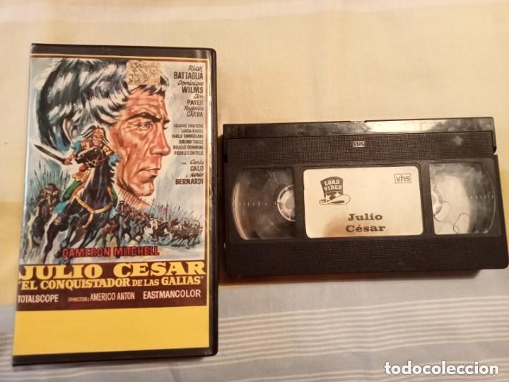 Cine: JULIO C&Eacute;SAR, CONQUISTADOR DE LAS GALIAS (1962) VHS PIRATA CAMERON MITCHELL