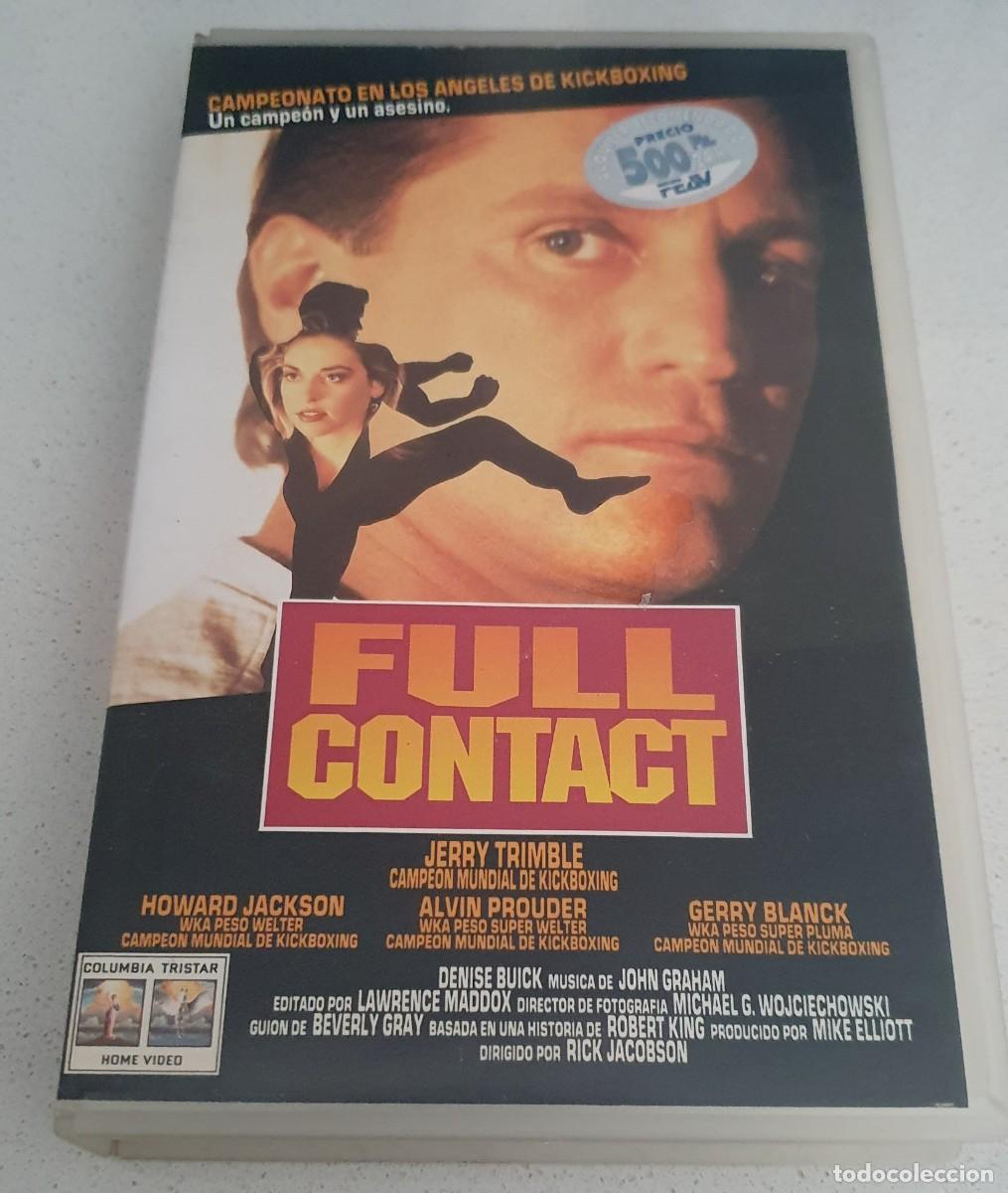 Cine: Pel&iacute;cula Vhs Full Contact. Jerry Trimble. Columbia Tristar Home Video 1993 Videoclub alquiler.