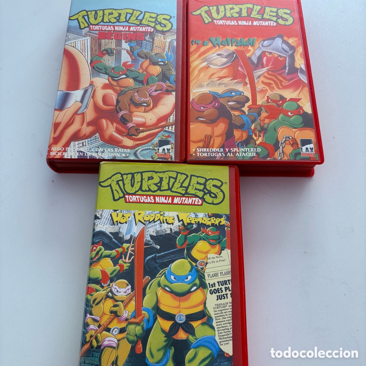 Cine: lote pelicula vhs las tortugas ninja