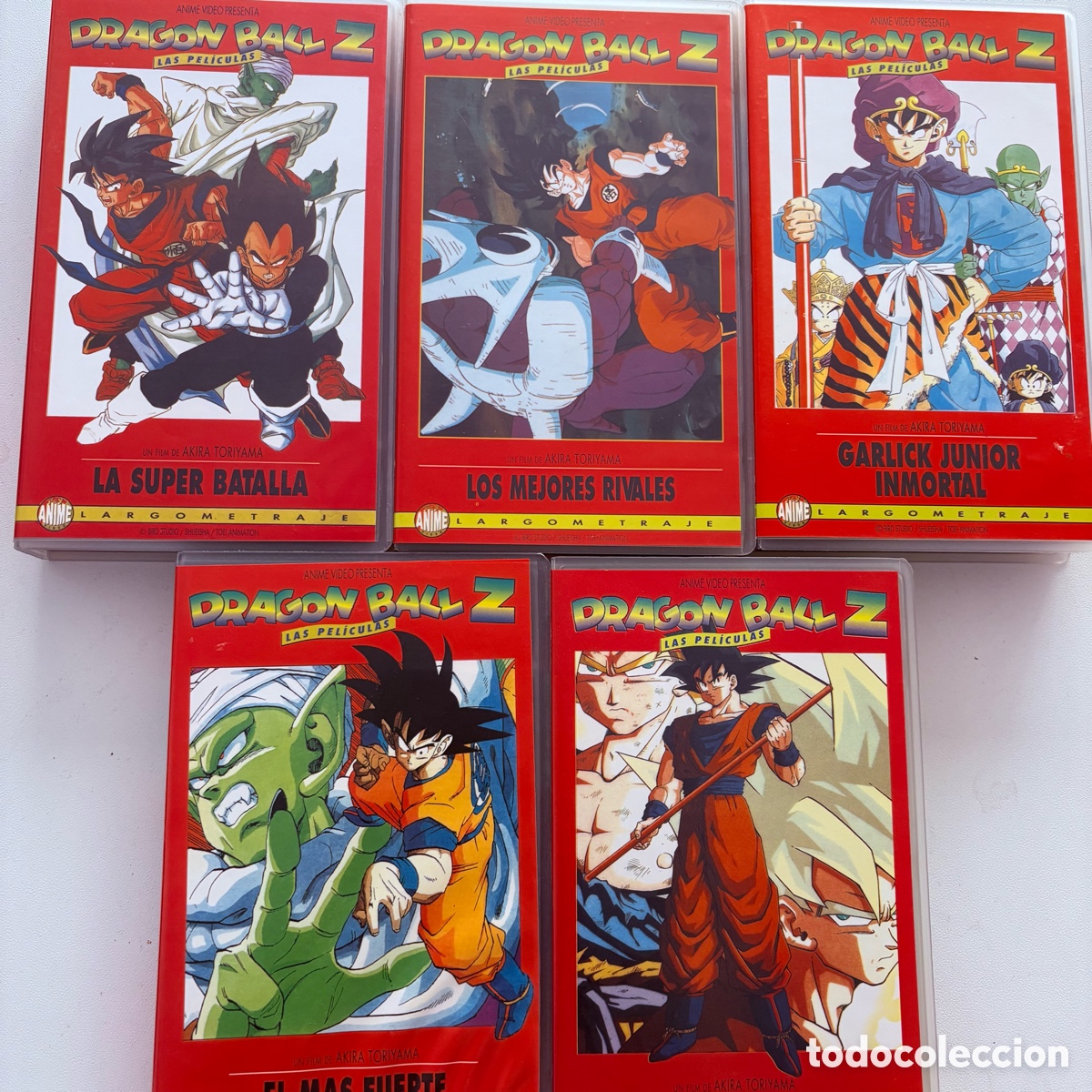 Cine: lote vhs dragon ball z las peliculas 4-5-6-7-8