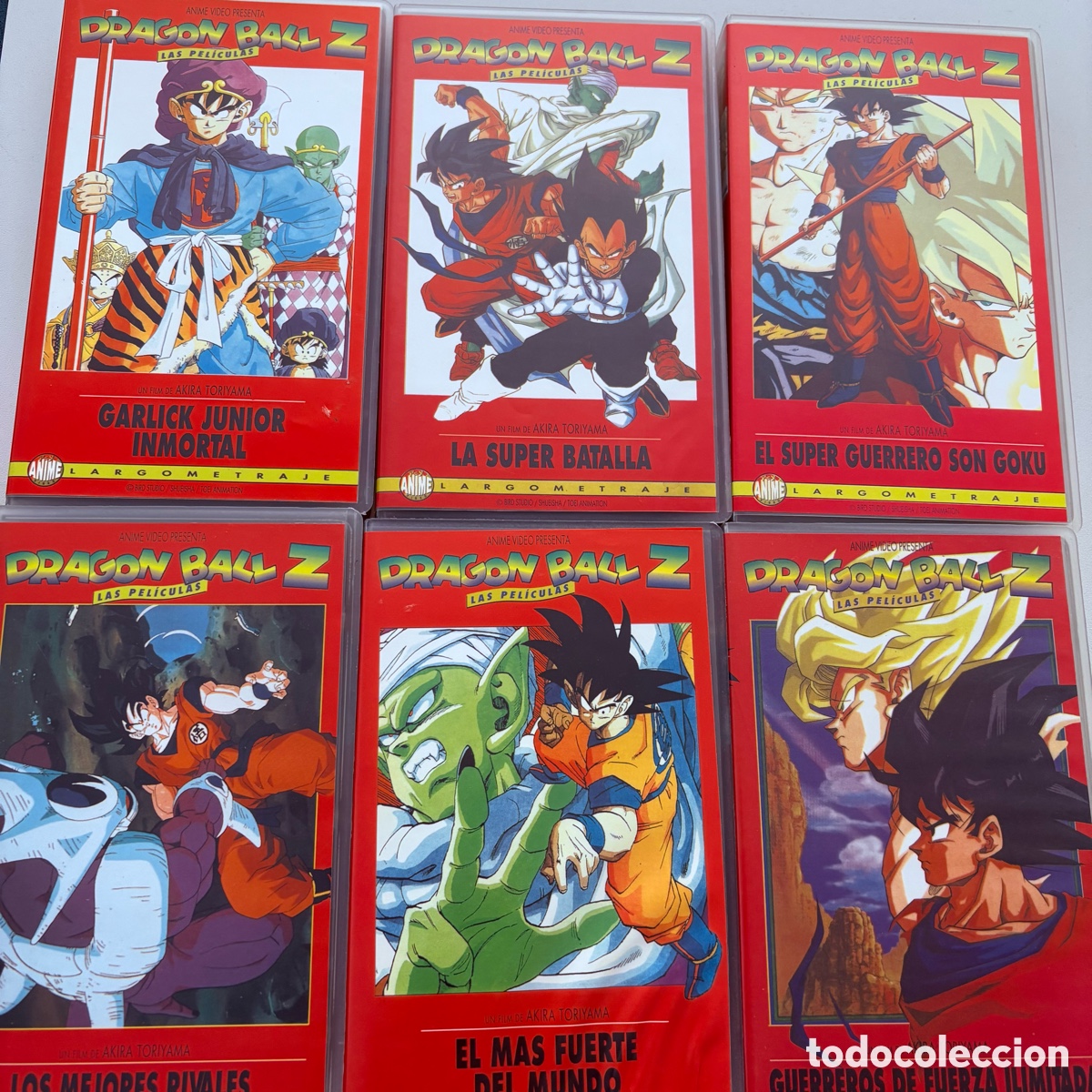 Cine: lote vhs dragon ball z las peliculas 4-5-6-7-8