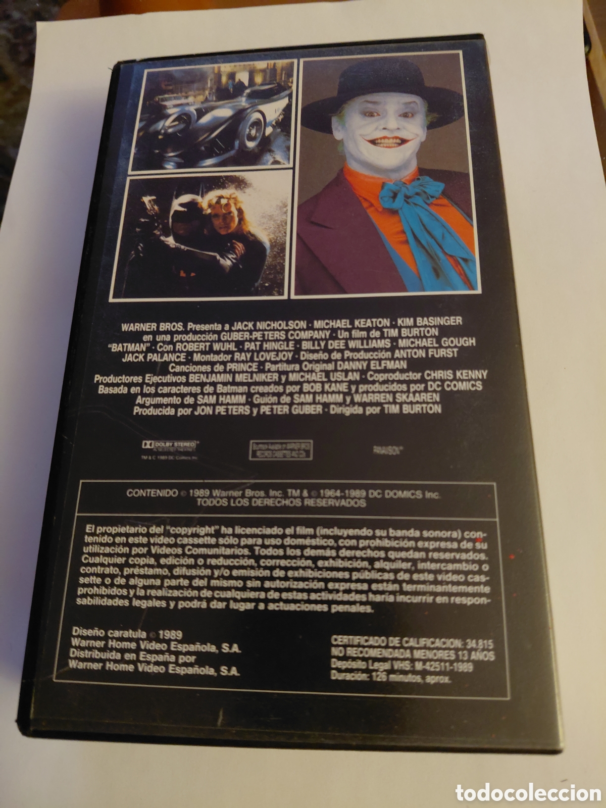 Cine: Cinta vhs 1989 batman - Foto 3