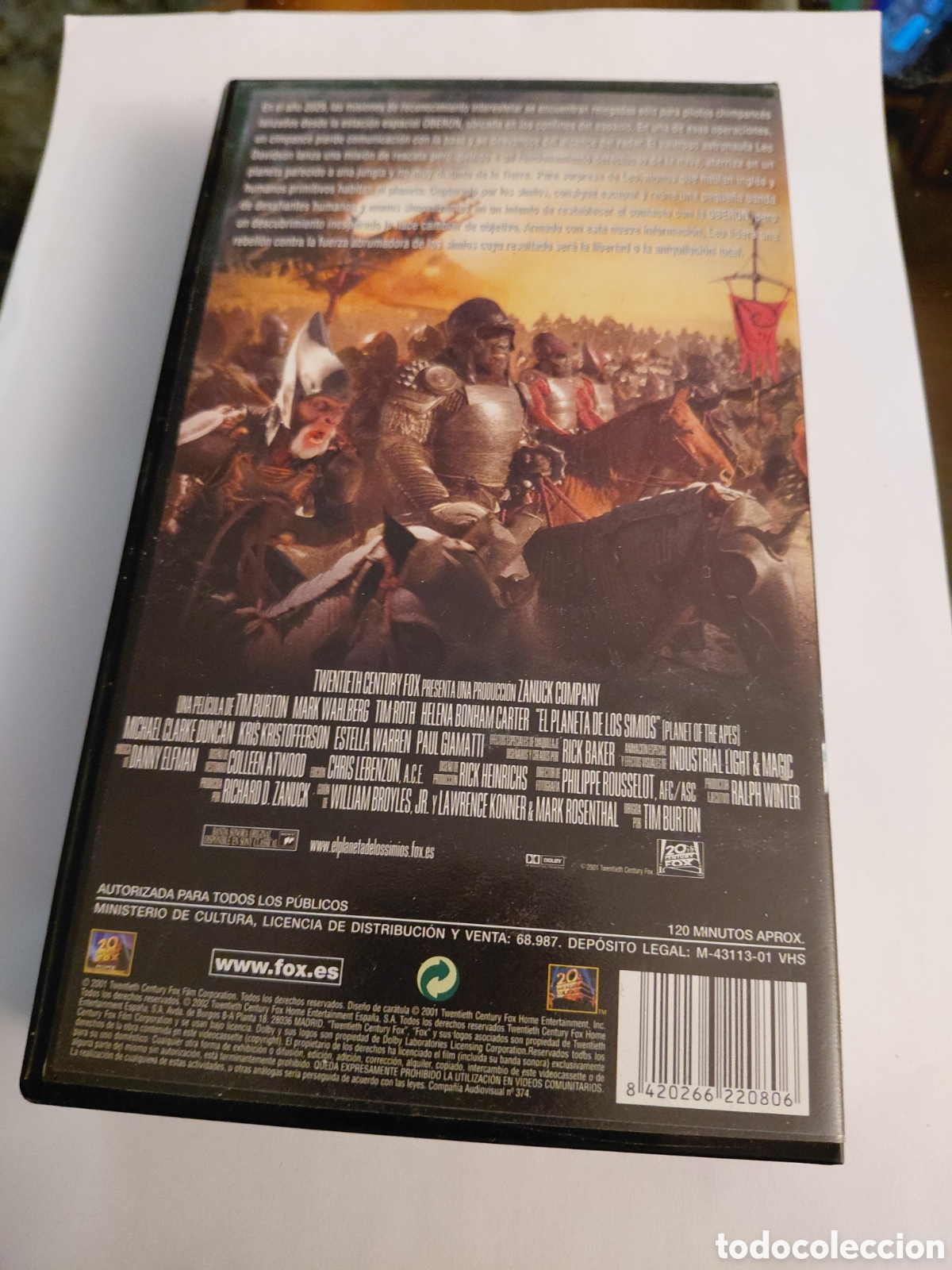 Cine: Cinta vhs el planeta de los simios - Foto 3