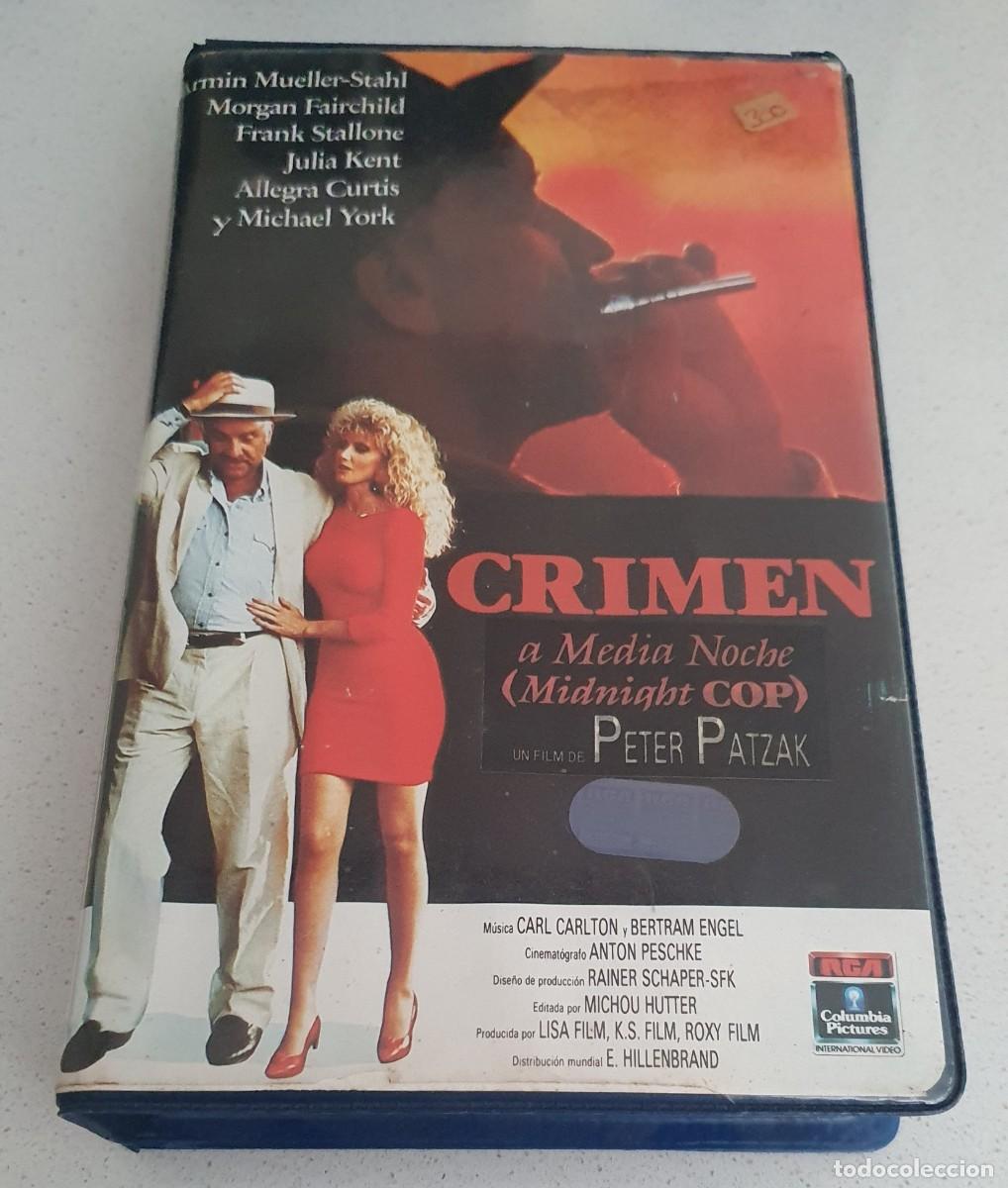 Cine: Pel&iacute;cula Vhs Crimen a Media Noche. RCA Columbia 1989 videoclub alquiler.