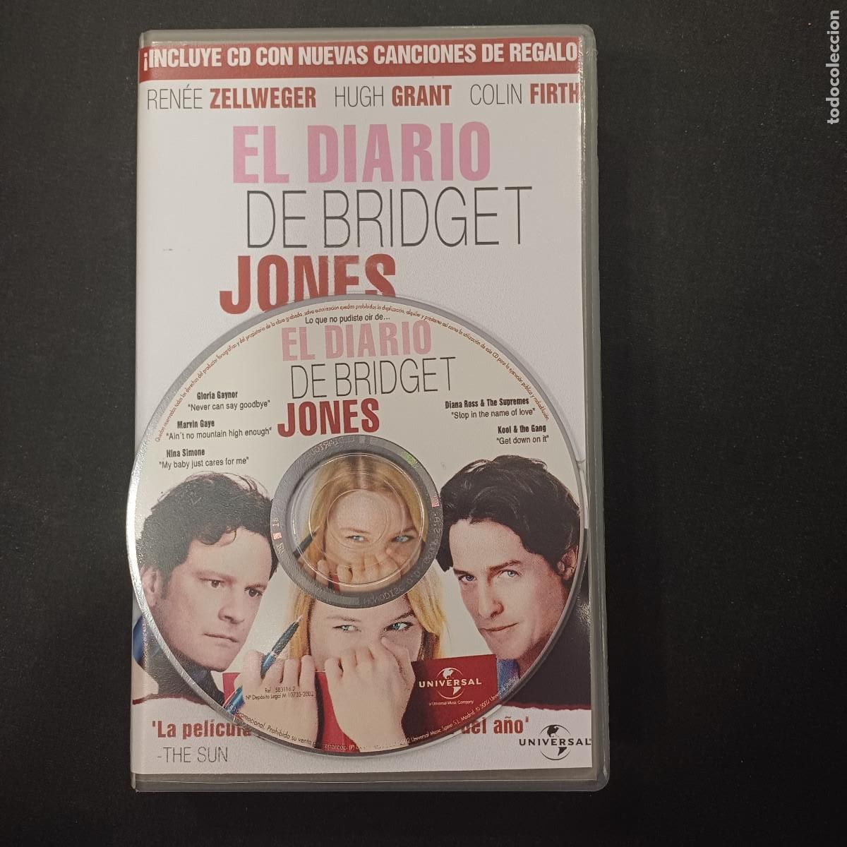 Cine: EL DIARIO DE BRIDGET JONES/VHS+CD.