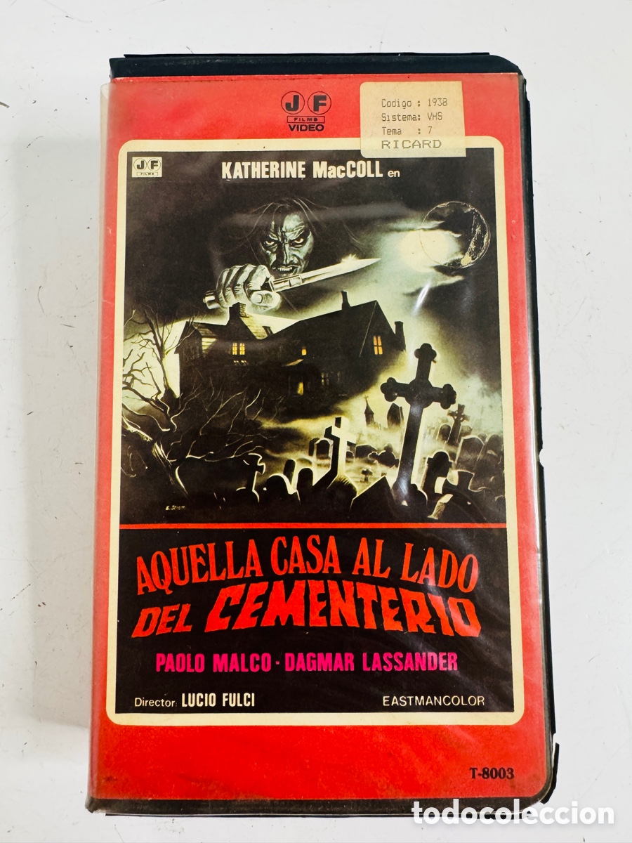 Cine: Aquella Casa al Lado del Cementerio (1981) - Lucio Fulci Catriona McColl Paolo Malco VHS Terror