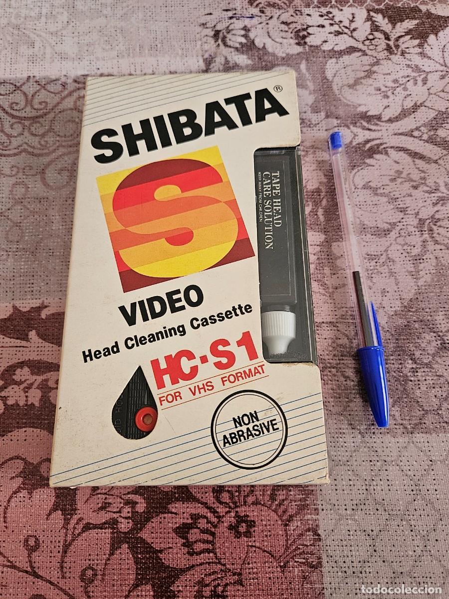 Cine: Antigua Cinta VHS SHIBATA Limpiadora De Cabezales Para Reproductores De Formato VHS, A&ntilde;os 90.