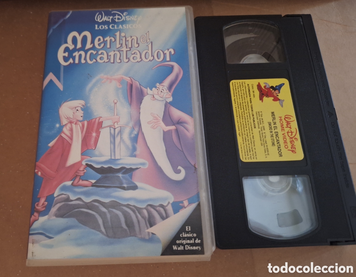 Cine: Merl&iacute;n el Encantador VHS Disney