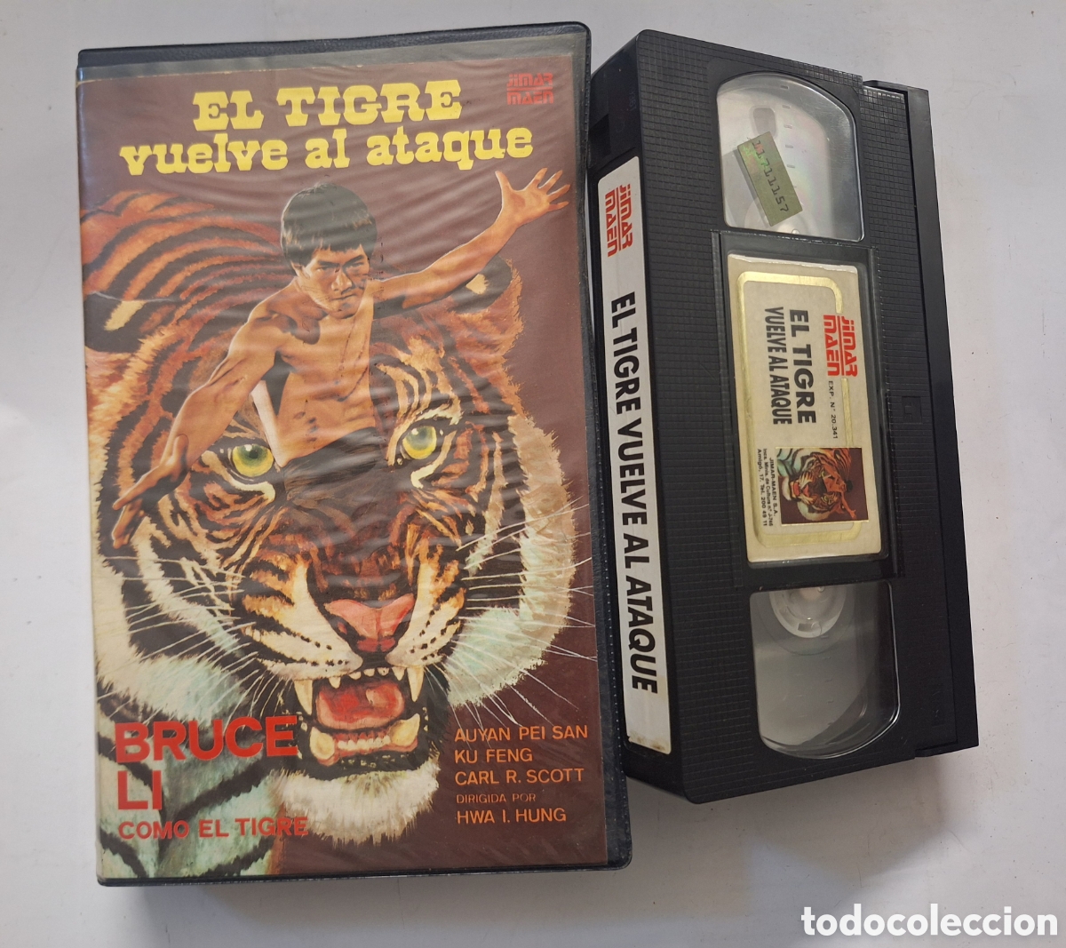 Cine: El Tigre Vuelve al Ataque VHS Bruce Li Karate