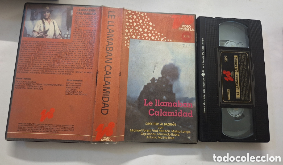 Cine: Le Llamaban Calamidad VHS Deacatalogada